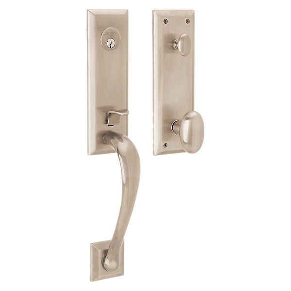 Baldwin - Estate Collection - Tubular Entry Handlesets - Cody 3/4 Escutcheon Emergency Egress Handleset w/ 5024 Oval Knob