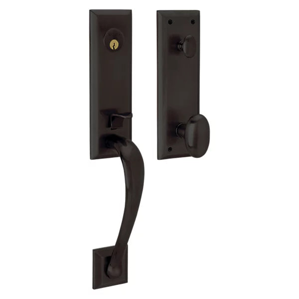 Baldwin - Estate Collection - Tubular Entry Handlesets - Cody 3/4 Escutcheon Emergency Egress Handleset w/ 5024 Oval Knob