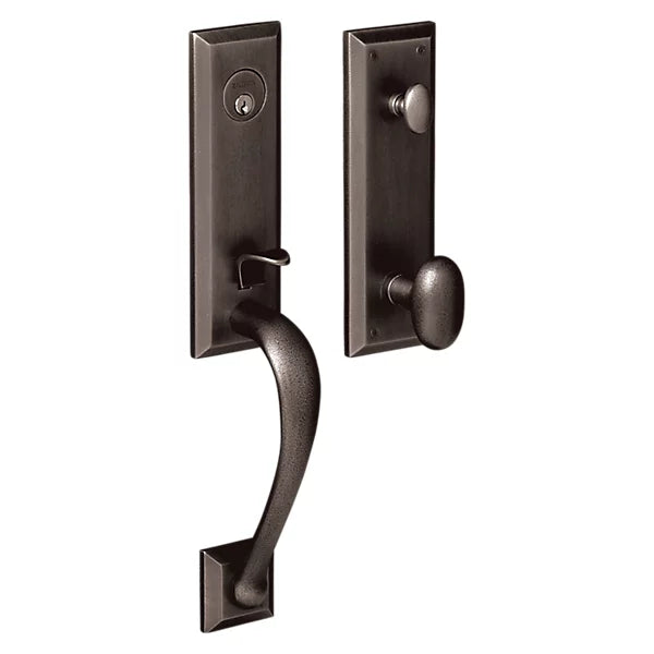 Baldwin - Estate Collection - Tubular Entry Handlesets - Cody 3/4 Escutcheon Emergency Egress Handleset w/ 5024 Oval Knob