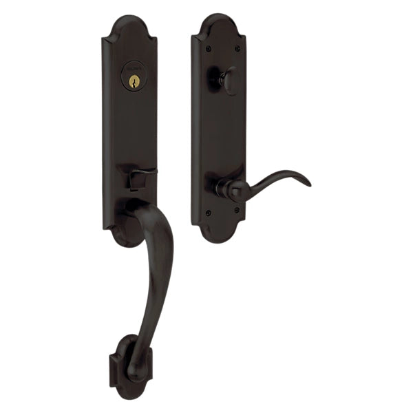 Baldwin - Estate Collection - Tubular Entry Handlesets - Boulder 3/4 Escutcheon Emergency Egress Handleset w/ 5452V Beavertail Lever