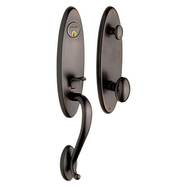 Baldwin - Estate Collection - Tubular Entry Handlesets - Blakely Emergency Egress Handleset w/ 5025 Egg Knob