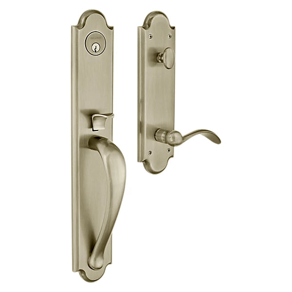 Baldwin - Estate Collection - Tubular Entry Handlesets - Boulder Full Escutcheon Emergency Egress Handleset w/ 5452V Beavertail Lever