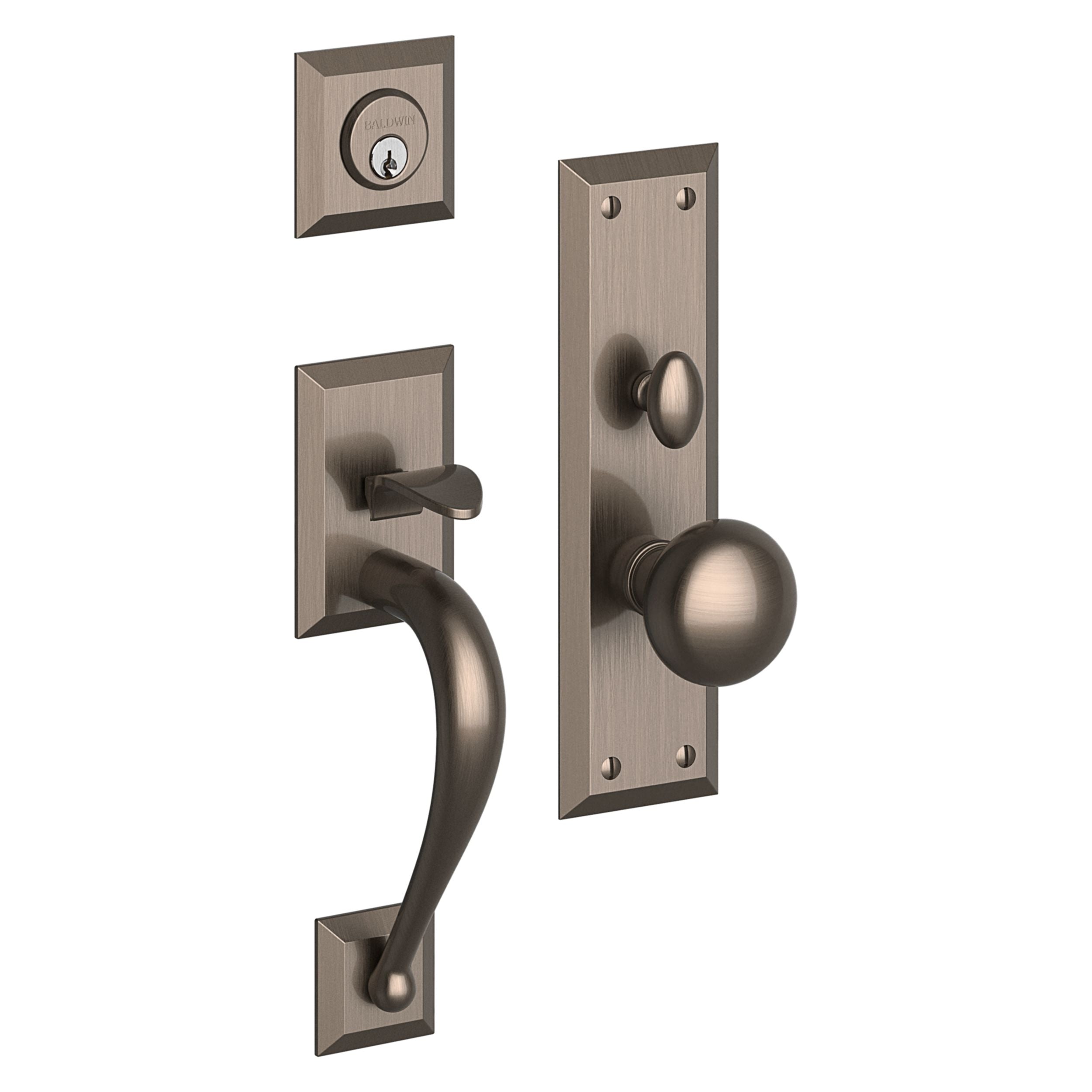 Baldwin - Estate Collection - Mortise Entry Handlesets - Concord 6571 Mortise Handleset (Trim ONLY)