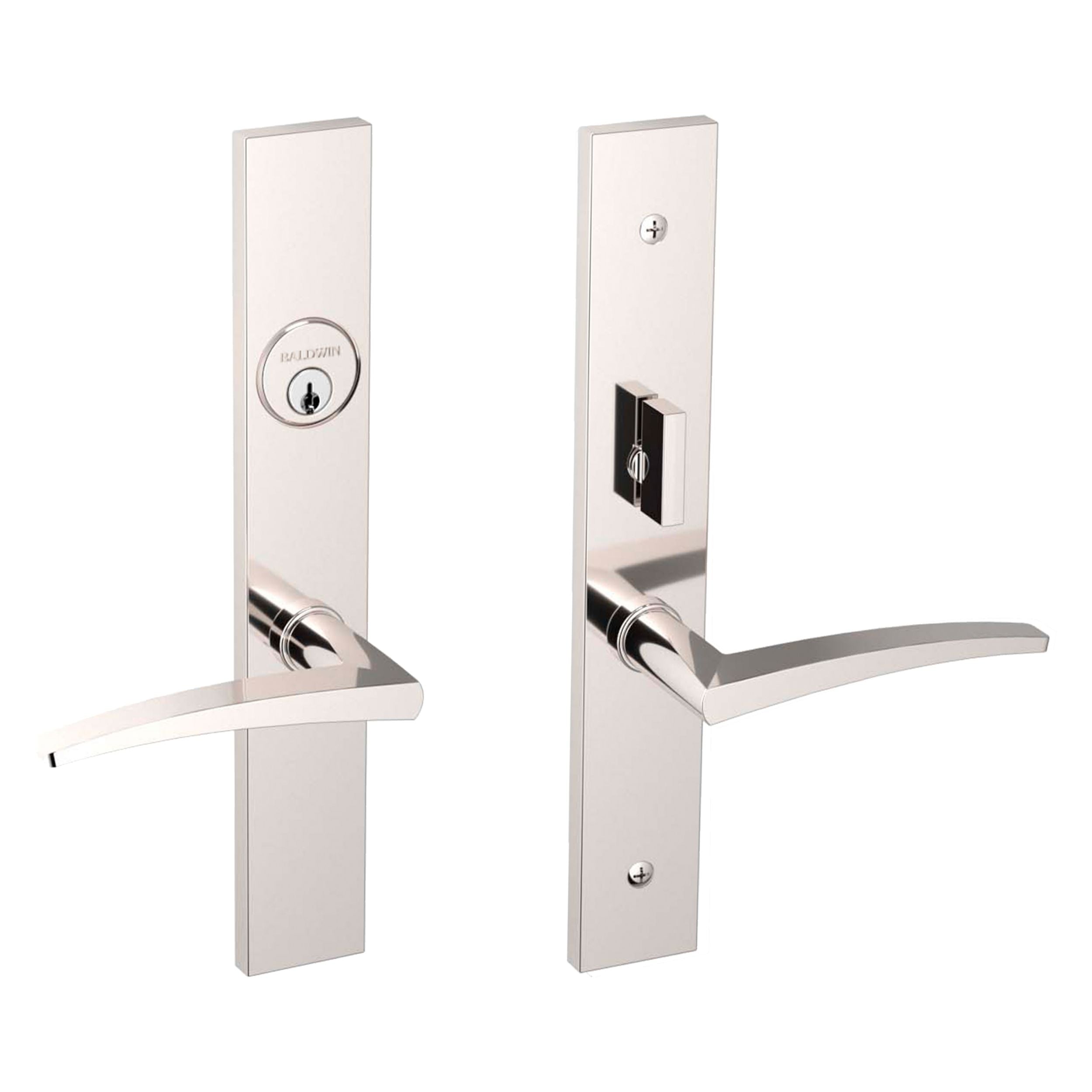 Baldwin - Estate Collection - Mortise Entry Handlesets - Santa Monica 6915 Mortise Handleset (Trim ONLY)