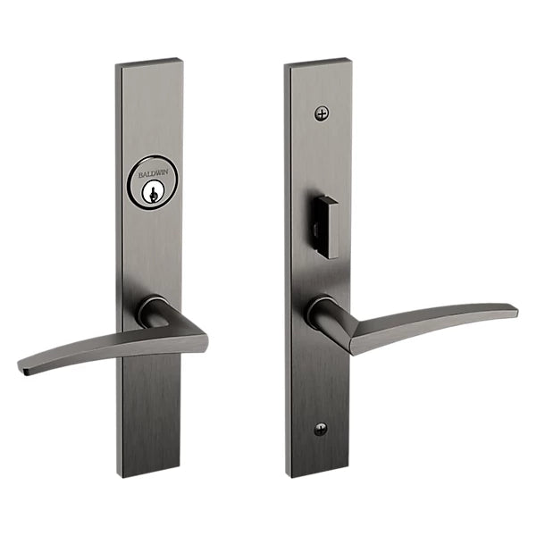 Baldwin - Estate Collection - Mortise Entry Handlesets - Santa Monica 6915 Mortise Handleset (Trim ONLY)