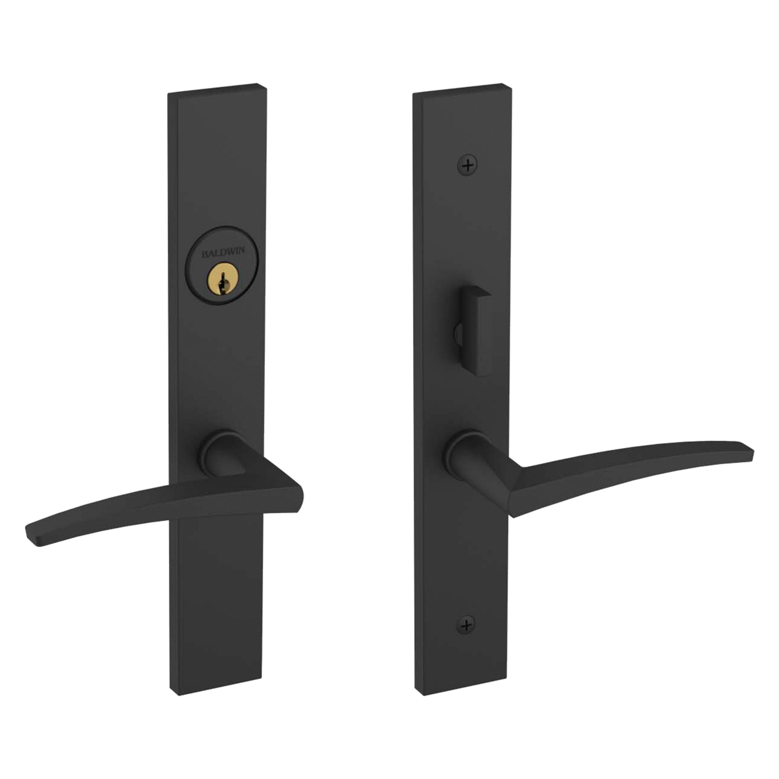 Baldwin - Estate Collection - Mortise Entry Handlesets - Santa Monica 6915 Mortise Handleset (Trim ONLY)