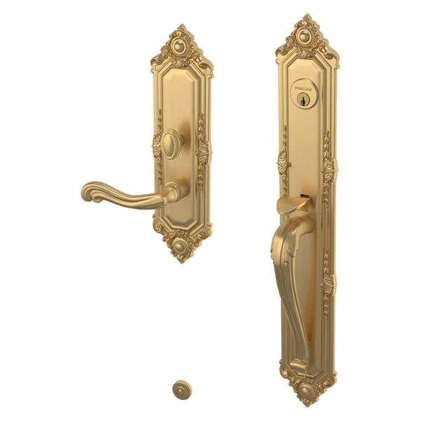 Baldwin - Estate Collection - Mortise Entry Handlesets - Kensington 6950 Mortise Handleset (Trim ONLY)