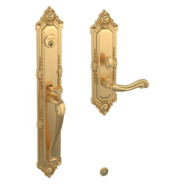 Baldwin - Estate Collection - Mortise Entry Handlesets - Kensington 6950 Mortise Handleset (Trim ONLY)