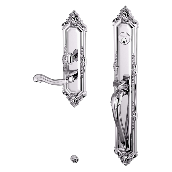 Baldwin - Estate Collection - Mortise Entry Handlesets - Kensington 6950 Mortise Handleset (Trim ONLY)