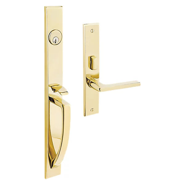 Baldwin - Estate Collection - Mortise Entry Handlesets - Lakeshore 6966 Mortise Handleset (Trim ONLY)