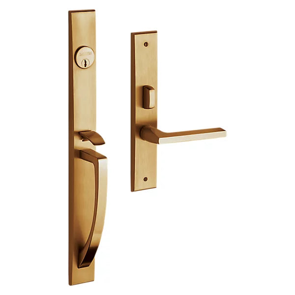 Baldwin - Estate Collection - Mortise Entry Handlesets - Lakeshore 6966 Mortise Handleset (Trim ONLY)