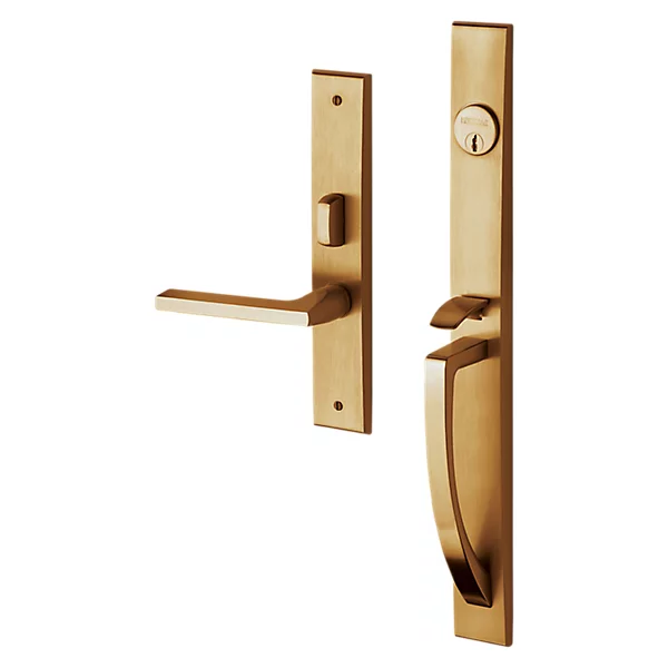 Baldwin - Estate Collection - Mortise Entry Handlesets - Lakeshore 6966 Mortise Handleset (Trim ONLY)