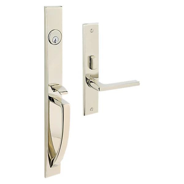 Baldwin - Estate Collection - Mortise Entry Handlesets - Lakeshore 6966 Mortise Handleset (Trim ONLY)