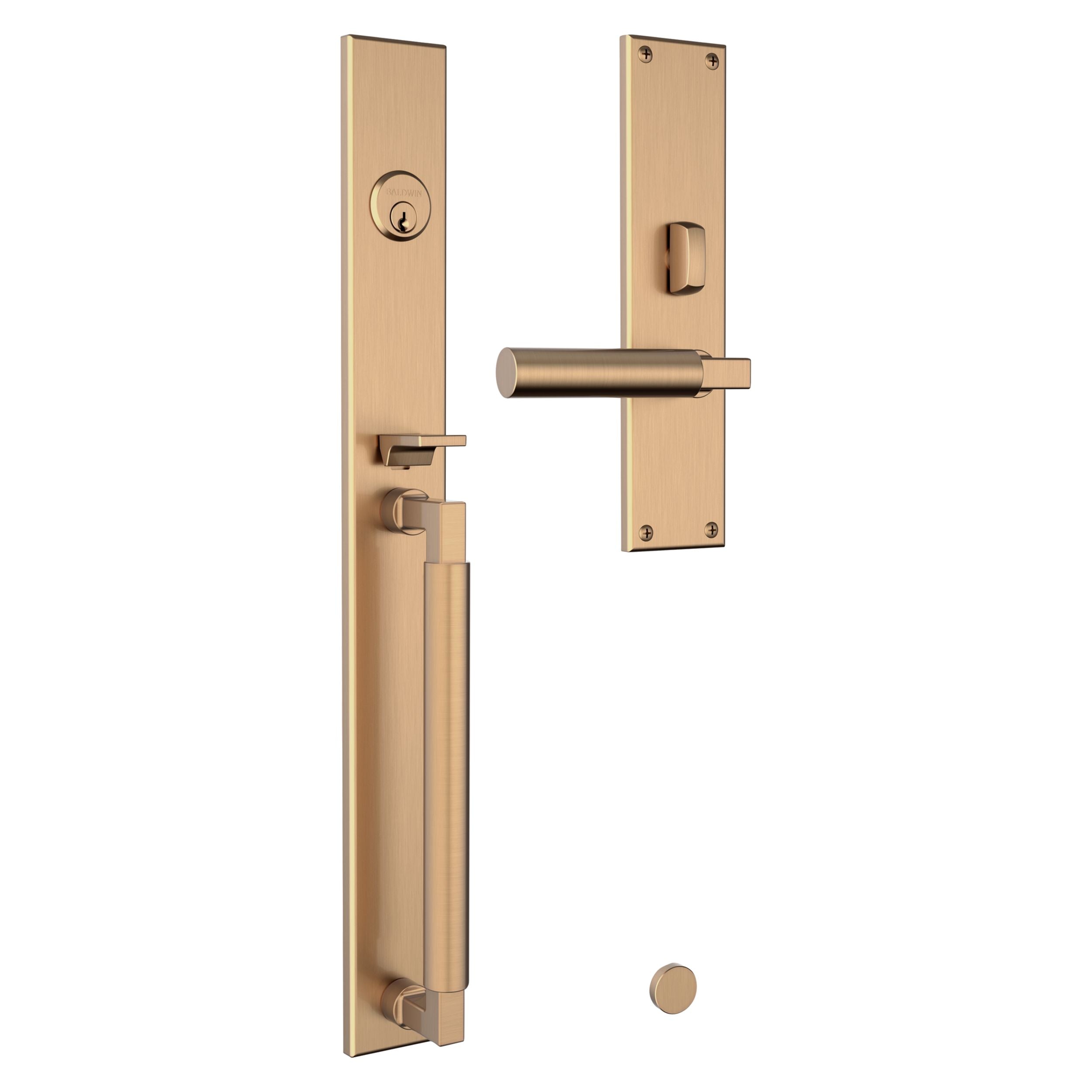 Baldwin - Estate Collection - Mortise Entry Handlesets - Gramercy 20” 6971 Mortise Handleset (Trim ONLY)