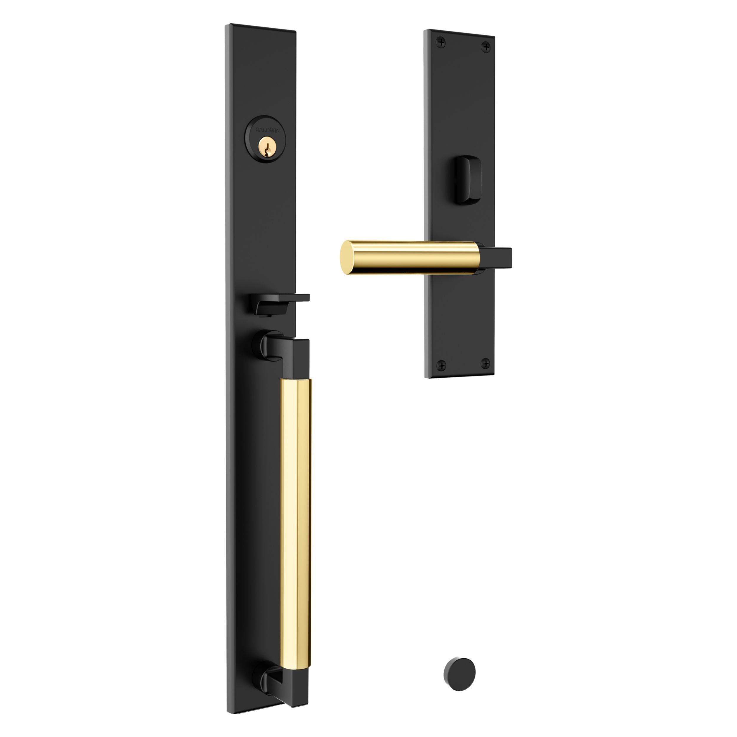 Baldwin - Estate Collection - Mortise Entry Handlesets - Gramercy 20” 6971 Mortise Handleset (Trim ONLY)