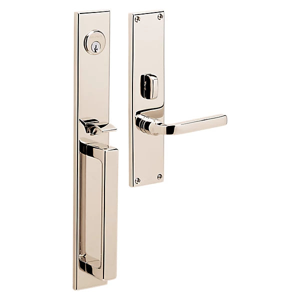 Baldwin - Estate Collection - Mortise Entry Handlesets - Minneapolis 16" 6976 Mortise Handleset (Trim ONLY)