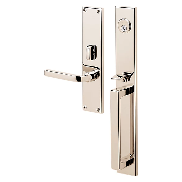 Baldwin - Estate Collection - Mortise Entry Handlesets - Minneapolis 16" 6976 Mortise Handleset (Trim ONLY)