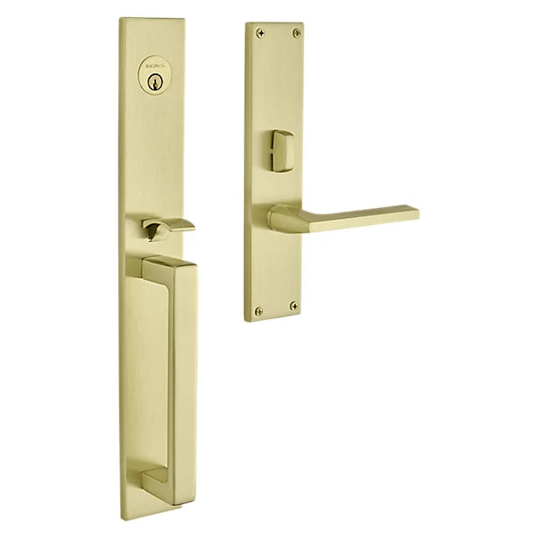 Baldwin - Estate Collection - Mortise Entry Handlesets - Minneapolis 16" 6976 Mortise Handleset (Trim ONLY)