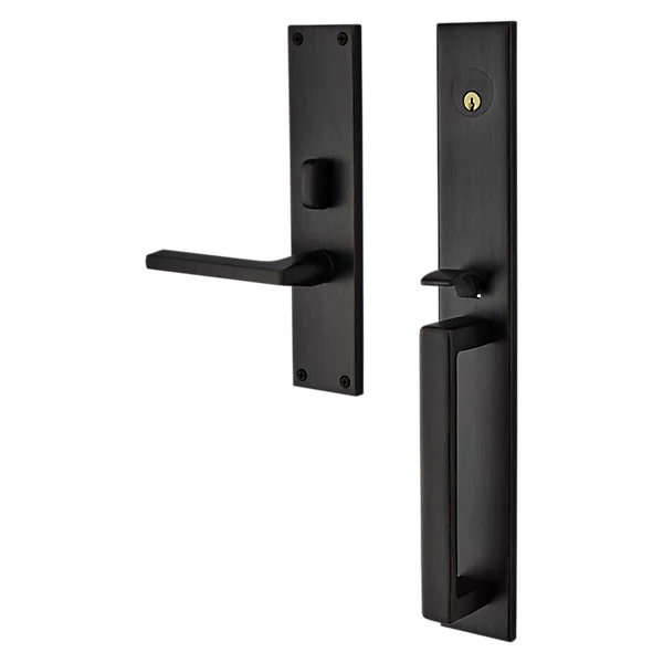 Baldwin - Estate Collection - Mortise Entry Handlesets - Minneapolis 16" 6976 Mortise Handleset (Trim ONLY)