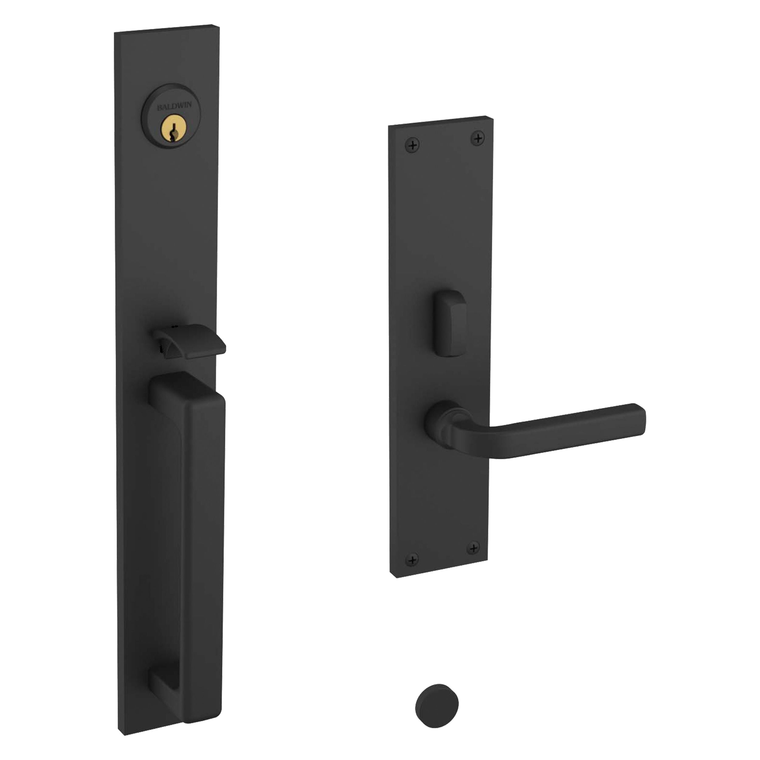 Baldwin - Estate Collection - Mortise Entry Handlesets - Minneapolis 16" 6976 Mortise Handleset (Trim ONLY)