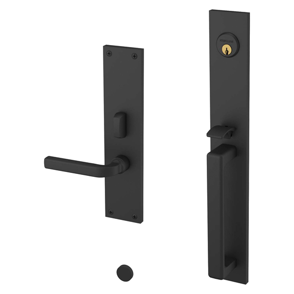 Baldwin - Estate Collection - Mortise Entry Handlesets - Minneapolis 16" 6976 Mortise Handleset (Trim ONLY)