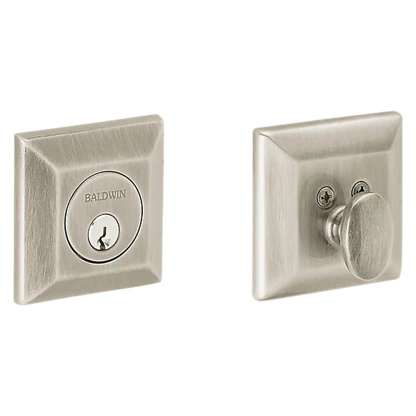 Baldwin - Estate Collection - Deadbolts - 8254 Squared Deadbolt (Single Cylinder - 2-1/8" Door Prep)