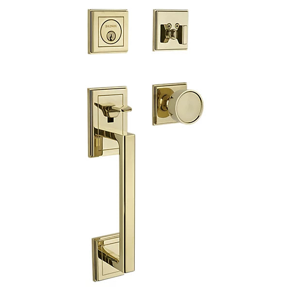 Baldwin - Estate Collection - Tubular Entry Handlesets - Hollywood Hills Sectional Trim w/ K008 Hollywood Hills Knob