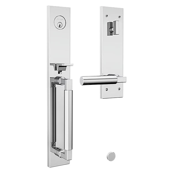 Baldwin - Estate Collection - Tubular Entry Handlesets - Gramercy Full Escutcheon Emergency Egress Handleset w/ L029 Gramercy Lever