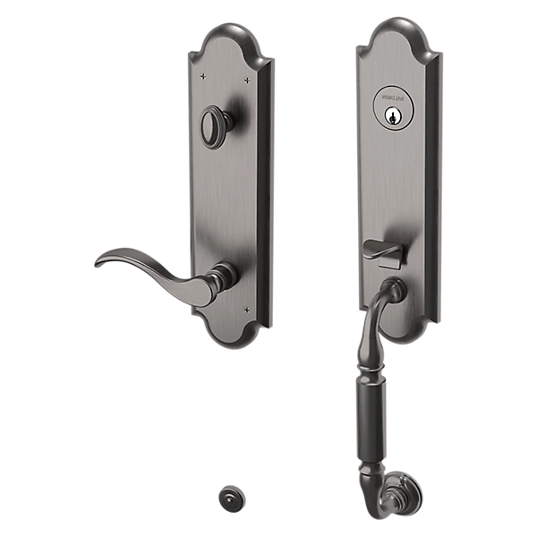 Baldwin - Estate Collection - Tubular Entry Handlesets - Manchester Emergency Egress Handleset w/ 5455V Wave Lever