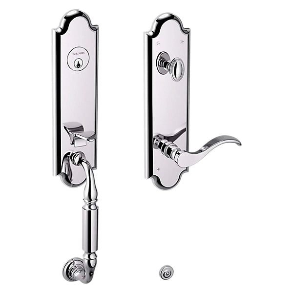 Baldwin - Estate Collection - Tubular Entry Handlesets - Manchester Emergency Egress Handleset w/ 5455V Wave Lever