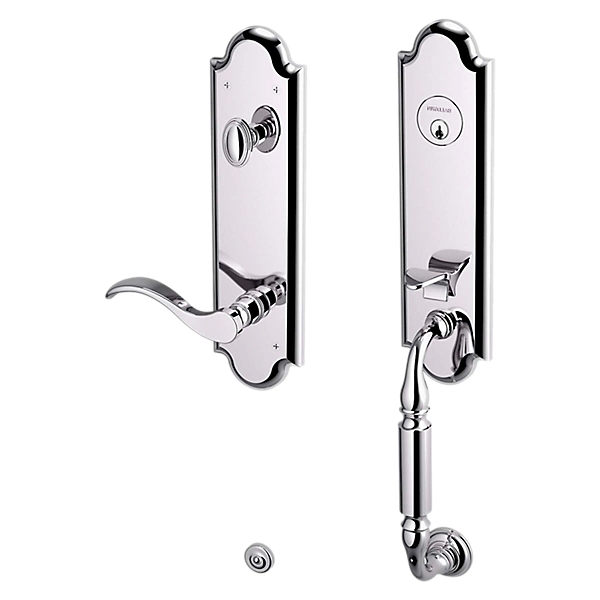 Baldwin - Estate Collection - Tubular Entry Handlesets - Manchester Emergency Egress Handleset w/ 5455V Wave Lever