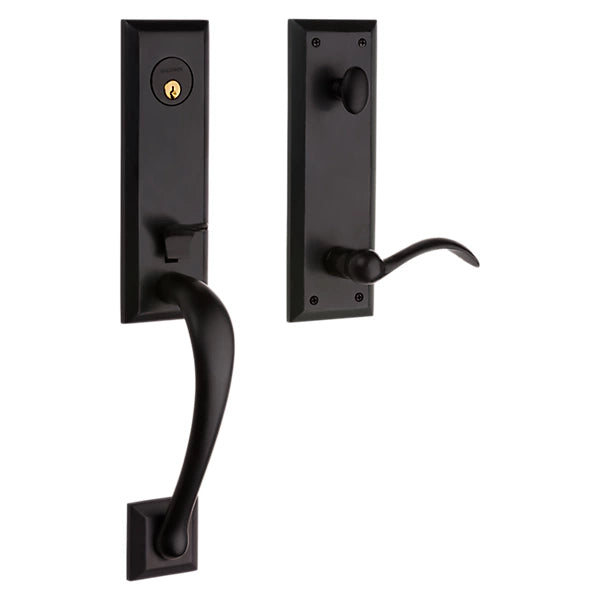 Baldwin - Estate Collection - Tubular Entry Handlesets - Cody 3/4 Escutcheon Emergency Egress Handleset w/ 5452V Beavertail Lever