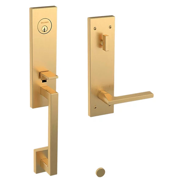 Baldwin - Estate Collection - Tubular Entry Handlesets - Minneapolis 3/4 Escutcheon Emergency Egress Handleset w/ 5162 Minneapolis Lever