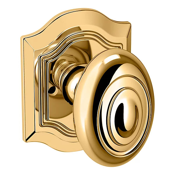 Baldwin - Estate Collection - Pre-Configured Door Knobs & Levers - 5077 Bethpage Door Knob w/ R027 Rose