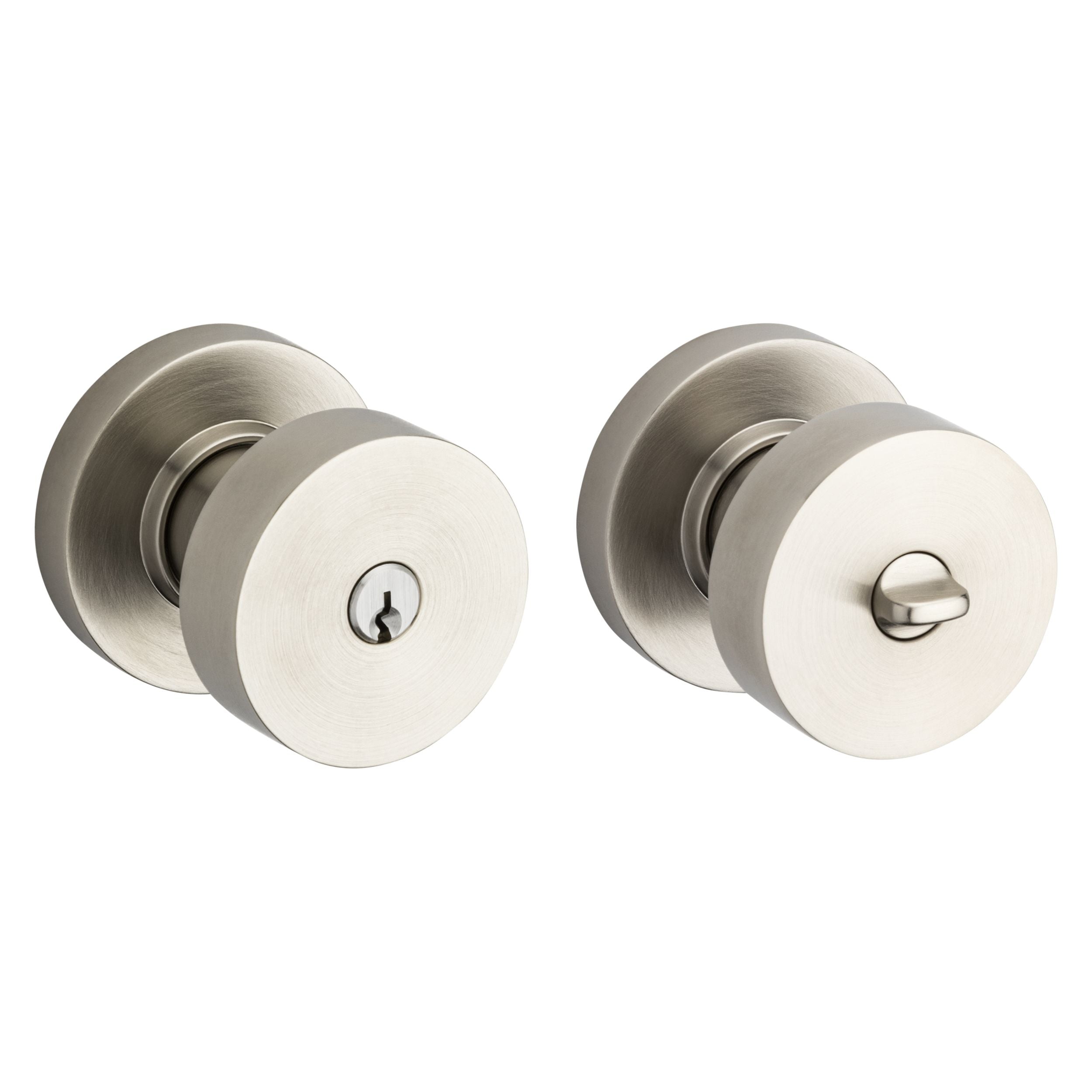 Baldwin - Estate Collection - Keyed Knobs & Levers - 5230 Minneapolis Keyed Door Knob w/ Round Rose