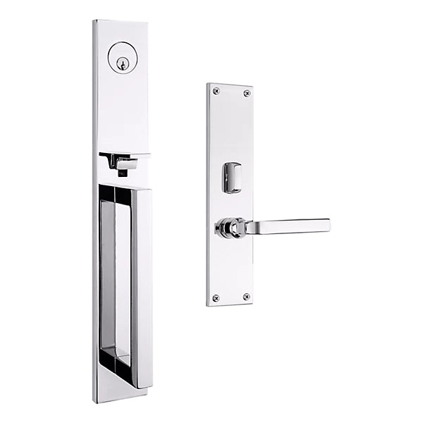 Baldwin - Estate Collection - Mortise Entry Handlesets - Minneapolis 16" 6976 Mortise Handleset (Trim ONLY)