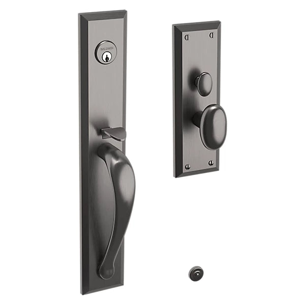 Baldwin - Estate Collection - Mortise Entry Handlesets - Cody Full Escutcheon M504 Mortise Handleset w/ Knob (Trim ONLY)