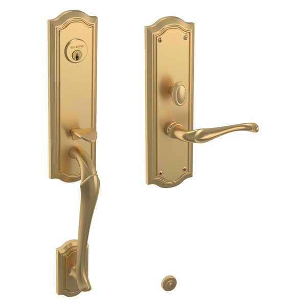 Baldwin - Estate Collection - Mortise Entry Handlesets - Bethpage 3/4 Escutcheon M522 Mortise Handleset w/ Lever (Trim ONLY)