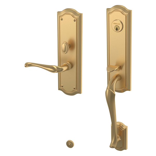 Baldwin - Estate Collection - Mortise Entry Handlesets - Bethpage 3/4 Escutcheon M522 Mortise Handleset w/ Lever (Trim ONLY)