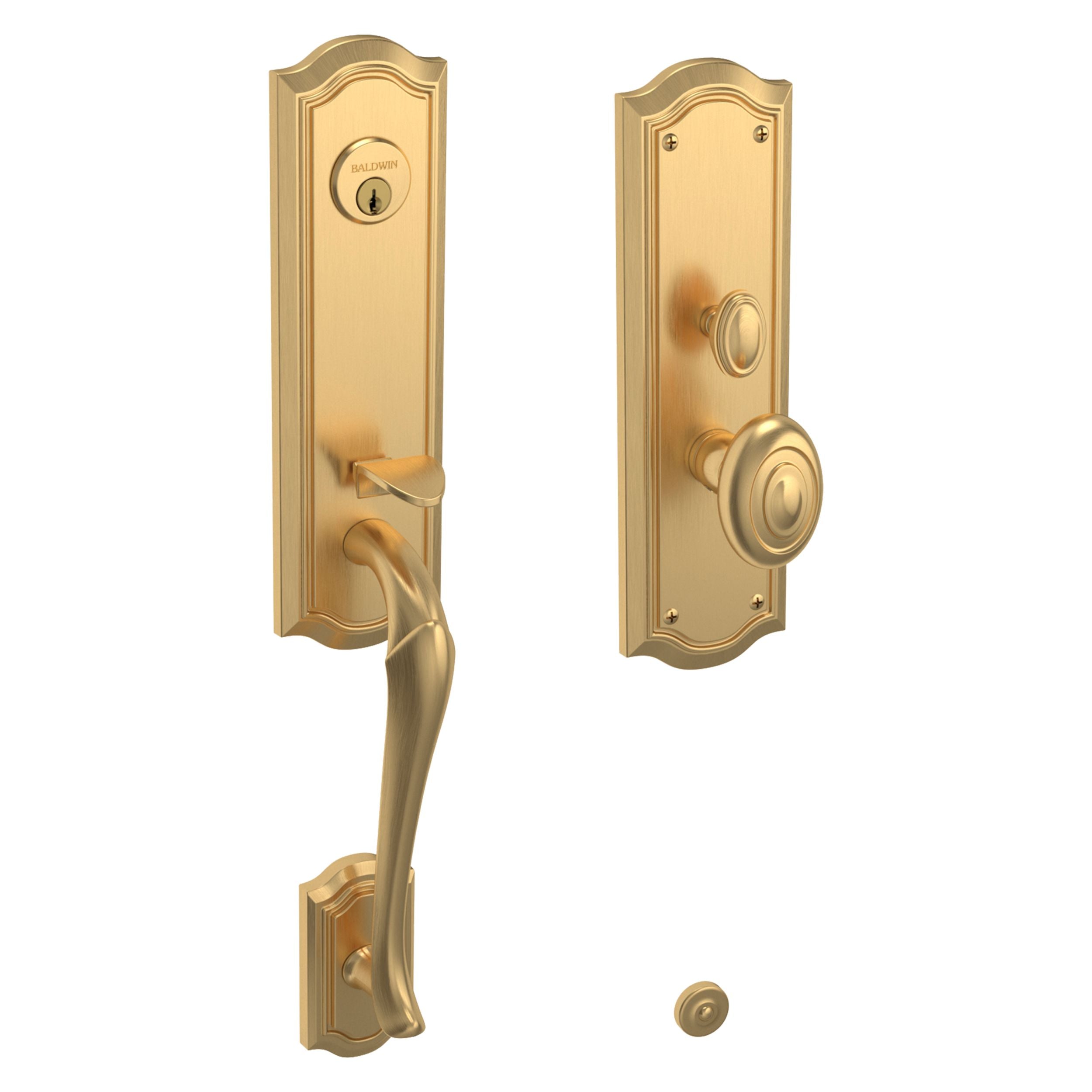 Baldwin - Estate Collection - Mortise Entry Handlesets - Bethpage 3/4 Escutcheon M522 Mortise Handleset w/ Knob (Trim ONLY)