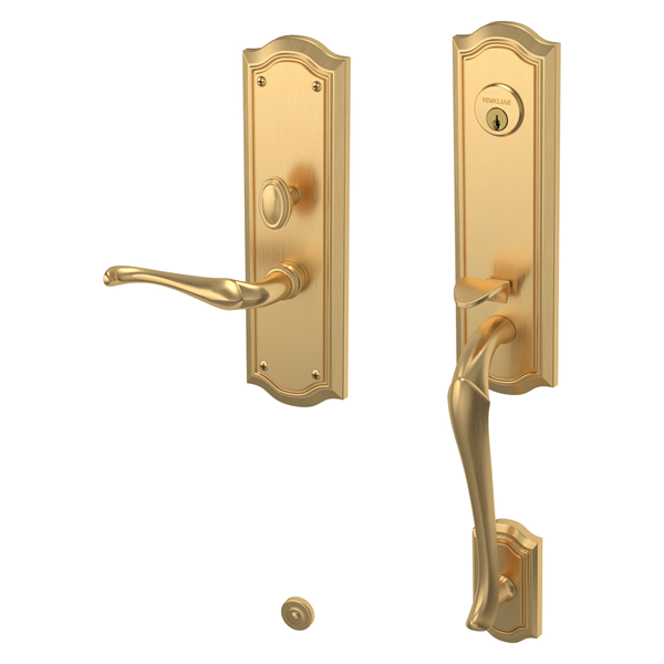 Baldwin - Estate Collection - Mortise Entry Handlesets - Bethpage 3/4 Escutcheon M522 Mortise Handleset w/ Lever (Trim ONLY)