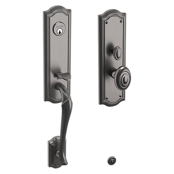 Baldwin - Estate Collection - Mortise Entry Handlesets - Bethpage 3/4 Escutcheon M522 Mortise Handleset w/ Knob (Trim ONLY)