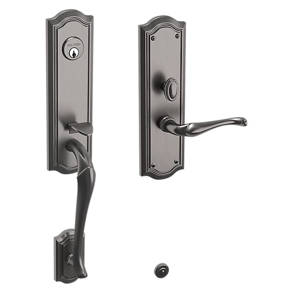 Baldwin - Estate Collection - Mortise Entry Handlesets - Bethpage 3/4 Escutcheon M522 Mortise Handleset w/ Lever (Trim ONLY)