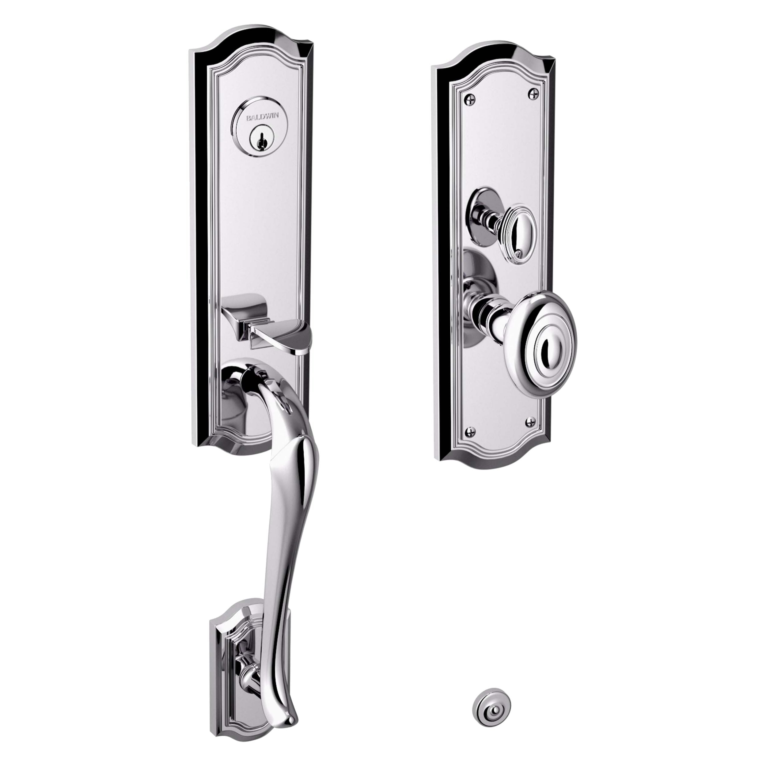 Baldwin - Estate Collection - Mortise Entry Handlesets - Bethpage 3/4 Escutcheon M522 Mortise Handleset w/ Knob (Trim ONLY)