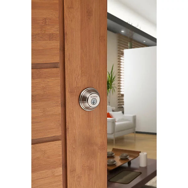 Baldwin - Prestige Collection - Deadbolts - Single Cylinder Round Deadbolt In Satin Nickel