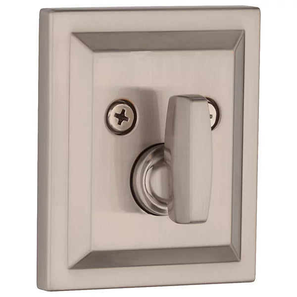 Baldwin - Prestige Collection - Deadbolts - Single Cylinder Low Profile Square (SLB) Deadbolt In Satin Nickel