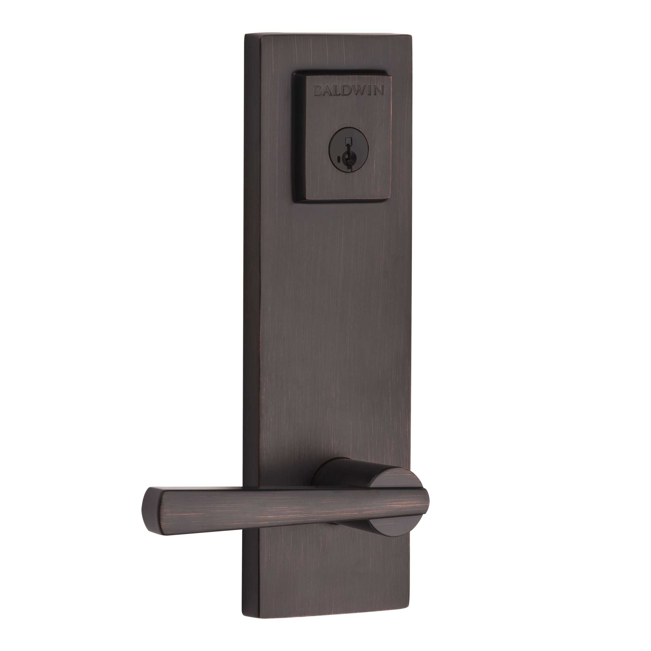 Baldwin - Prestige Collection - Tubular Entry Handlesets - Spyglass (SPE) Lever Handleset w/ Spyglass Lever In Venetian Bronze