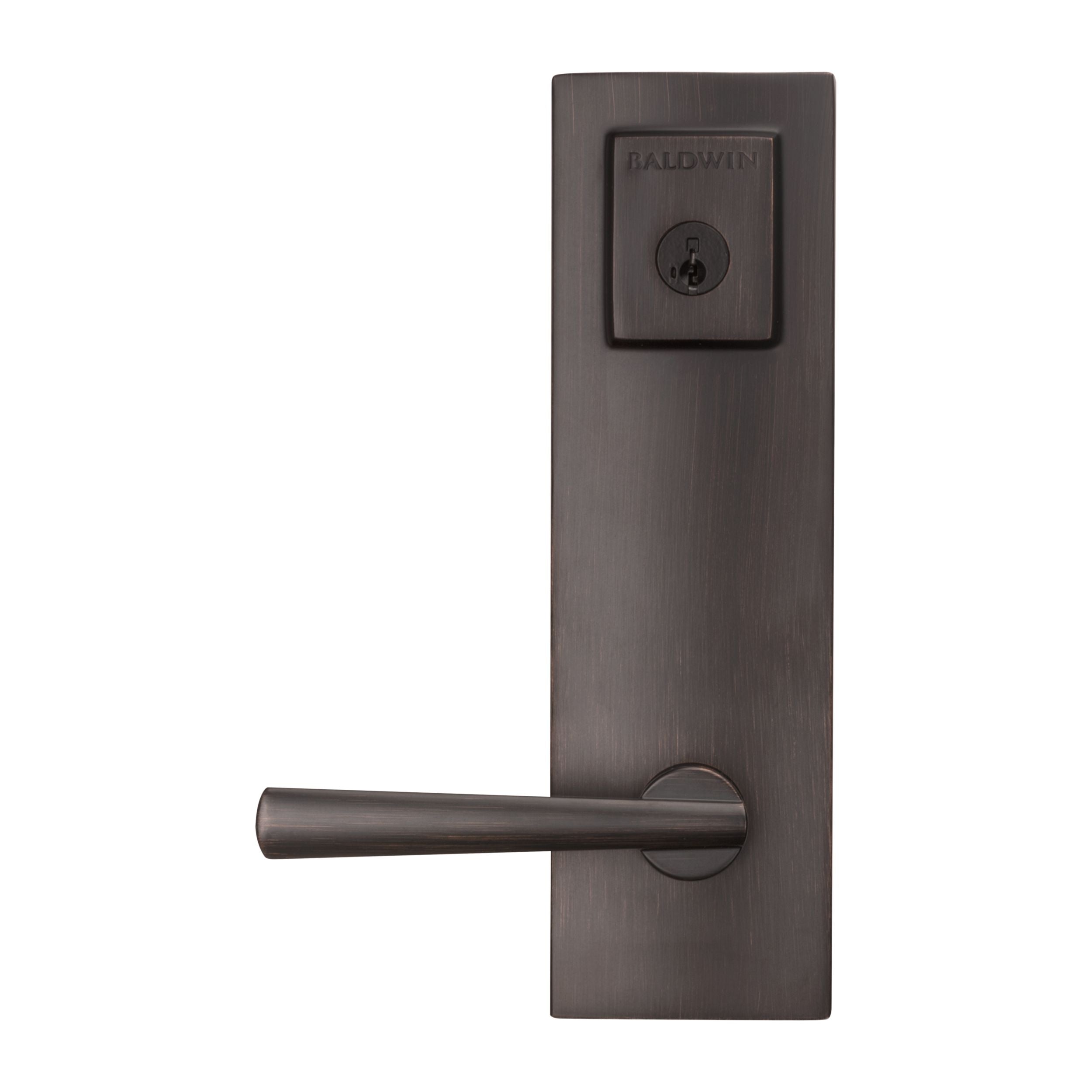 Baldwin - Prestige Collection - Tubular Entry Handlesets - Spyglass (SPE) Lever Handleset w/ Spyglass Lever In Venetian Bronze