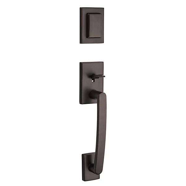 Baldwin - Prestige Collection - Tubular Entry Handlesets - Spyglass (SPH) Sectional Handleset w/ Spyglass Lever In Venetian Bronze