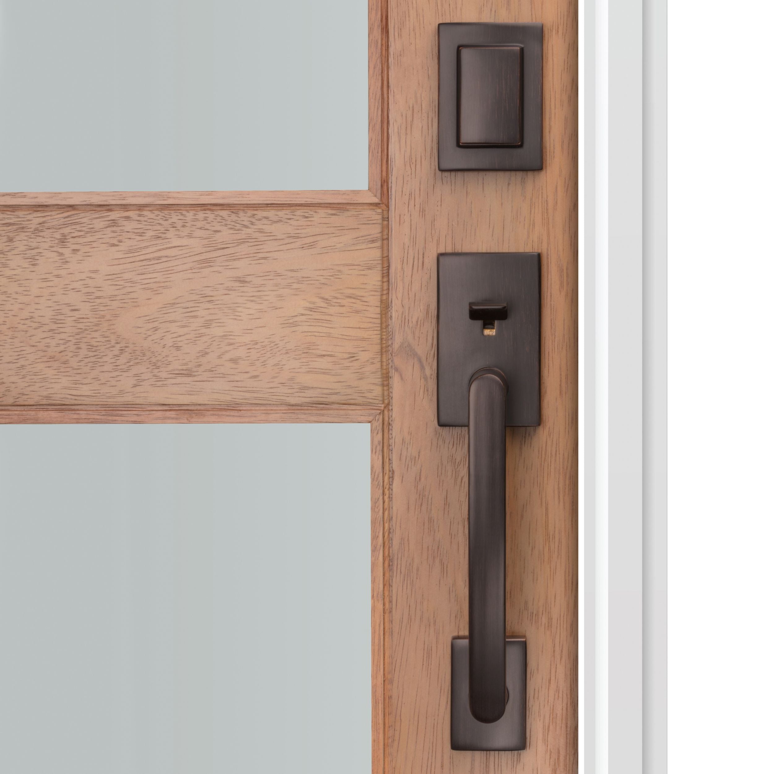 Baldwin - Prestige Collection - Tubular Entry Handlesets - Spyglass (SPH) Sectional Handleset w/ Spyglass Lever In Venetian Bronze